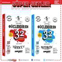 Ankara Yayıncılık 5.Sınıf Türkçe ve Matematik Güçlendiren 32 Haftalık Deneme Seti 2 Kitap