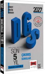 2027 DGS Sayısal Sözel Yetenek Tamamı Çözümlü Son 5 Yıl Çıkmış Sorular Yargı Yayınları