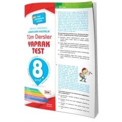 Element Tüm Dersler Yaprak Test 8.Sınıf