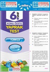 6. Sınıf Türkçe Konu Özetli Yaprak Test Evrensel İletişim Yayınları