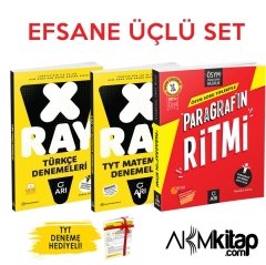 Arı Yayınları Paragrafın Ritmi X Ray Türkçe ve X Ray TYT Matematik Deneme 3 Kitap Set