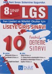 8.Sınıf LGS Tüm Dersler 10 Fasikül Deneme Sınavı Bulut Eğitim Yayınları