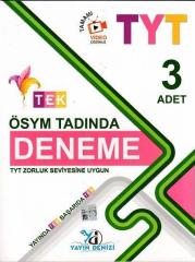 TYT Ösym Tadında 3 Tek Serisi Deneme Yayın Denizi Yayınları