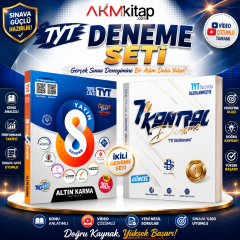 Altın Karma TYT 8 Deneme ve Bilgi Sarmal 7 Kontrol Deneme Seti 2 Kitap