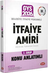 2026 Belediye İtfaiye Personeli İtfaiye Amiri 2. Grup GYS Konu Anlatımlı Data Yayınları