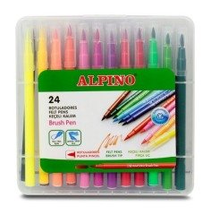 Alpino Fırça Uçlu Keçeli Kalem 24lü