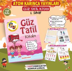 1.Sınıf Güz Tatil Kitabı Atom Karınca Yayınları