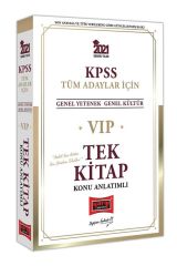 2021 KPSS VIP Tüm Adaylar İçin Genel Yetenek Genel Kültür Konu Anlatımlı Tek Kitap Yargı Yayınları