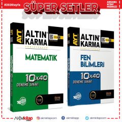 Altın Karma AYT Matematik ve Fen Bilimleri Denemesi 2 Kitap Set
