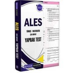 2023 ALES Çek Kopart Yaprak Test Pegem Yayınları