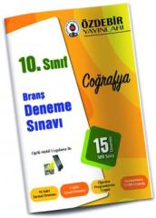 10.Sınıf Coğrafya Branş Deneme Sınavı Özdebir Yayınları