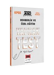 2023 KPSS Eğitim Bilimleri Rehberlik ve Özel Eğitim Yaprak Test Yargı Yayınları