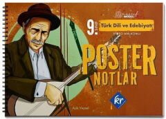 9. Sınıf Türk Dili ve Edebiyatı Maarif Modeli Poster Notları KR Akademi