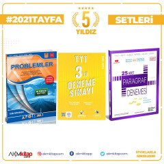 Apotemi Problemler Limit TYT 3 Deneme ve Üç Dört Beş Paragraf Deneme Seti 3 Kitap