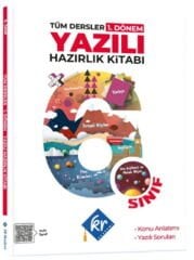 6. Sınıf Tüm Dersler 1. Dönem Yazılı Hazırlık Kitabı KR Akademi