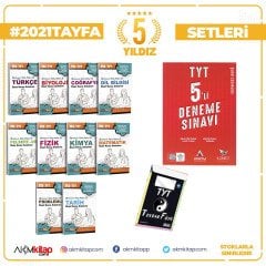 2021 Tayfa Dev Set Limit TYT 5 Deneme ve Kr Akademi TYT Tekrar Föyü Seti 3 Kitap