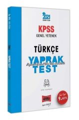 2021 KPSS Genel Yetenek Türkçe Çek Kopart Yaprak Test Yargı Yayınları