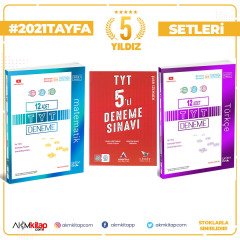 Üç Dört Beş TYT Matematik ve Türkçe Deneme ile Limit TYT 5 Deneme Seti 3 Kitap