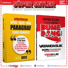 Yediiklim 2025 KPSS Bumerang Vatandaşlık ve Pegem Ezberbozan Paragraf Soru Bankası Seti 2 Kitap
