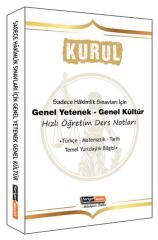 KURUL Sadece Hakimlik Sınavları İçin Genel Yetenek Genel Kültür Hızlı Öğretim Ders Notları Kariyer Meslek Yayınları