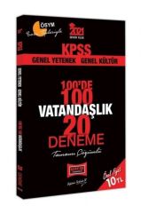 2021 KPSS Vatandaşlık 100 de 100 Tamamı Çözümlü 20 Deneme Yargı Yayınları