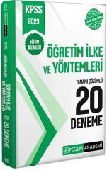 2023 KPSS Eğitim Bilimleri Öğretim İlke ve Yöntemleri 20 Deneme Pegem Yayınları