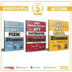 Benim Hocam AYT Matematik Kimya ve Fizik Deneme 3 Kitap Set