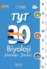TYT Biyoloji Palmetre Serisi 30 Deneme Video Çözümlü Palme Yayınları