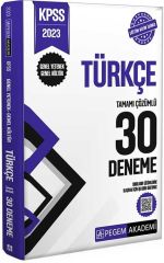 2023 KPSS Genel Kültür Genel Yetenek Türkçe 30 Deneme Pegem Yayınları