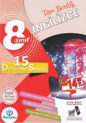 8. Sınıf Tam Benlik İngilizce 15 Deneme Bilimyolu Yayınları
