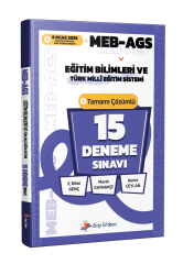 2026 MEB AGS Eğitim Bilimleri ve Türk Milli Eğitim Sistemi Tamamı Çözümlü 15 Deneme Sınavı Dizgi Kitap