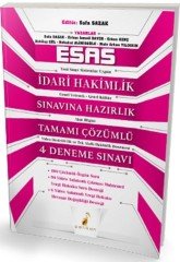 Esas İdari Hakimlik Sınavına Hazırlık Tamamı Çözümlü 4 Deneme Pelikan Yayınları