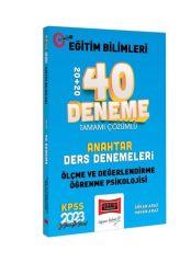2023 KPSS Eğitim Bilimleri Ölçme Değerlendirme ve Öğrenme Psikolojisi Anahtar  Tamamı Çözümlü 40 Deneme Sınavı Yargı Yayınları