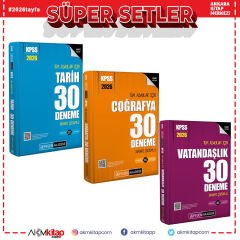 Pegem Yayınları 2026 KPSS Tarih Coğrafya ve Vatandaşlık Deneme Seti 3 Kitap