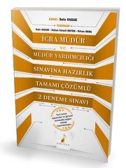 İcra Müdür ve Müdür Yardımcılığı Sınavına Hazırlık Tamamı Çözümlü 2 Deneme Pelikan Yayınları