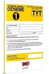 Yargı Yayınları TYT Türkiye Geneli Deneme 1