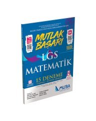 8. Sınıf LGS Matematik Mutlak Başarı 15 Deneme Sınavı Muba Yayınları