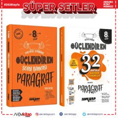 Ankara Yayıncılık 8.Sınıf Paragraf Soru Bankası ve 32 Haftalık Deneme Seti 2 Kitap