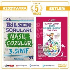 3.Sınıf Zeki Çocuk Bilsem Soru Bankası ve Altın Nokta Olimpik Zeka Kitabı Seti 2 Kitap