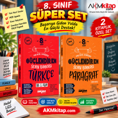 Ankara Yayıncılık 8.Sınıf Türkçe ve Paragraf Soru Bankası Seti 2 Kitap