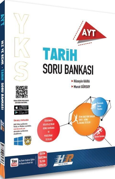 Hız ve Renk AYT Matematik Edebiyat ve Tarih Soru Bankası Seti 3 Kitap