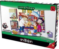 Veteriner Veterinary 48 Parça Puzzle  Yapboz