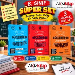 Ankara Yayıncılık 8.Sınıf Matematik Türkçe ve Paragraf Soru Bankası Seti 3 Kitap