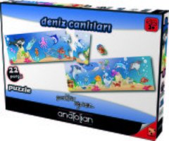 Deniz Canlıları 22 Parça Puzzle - Yapboz