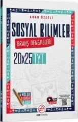 TYT Sosyal Bilimler Konu Özetli 20 x 25 Branş Denemeleri Alan Yayınları