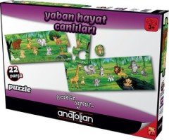Yaban Hayat Canlıları 22 Parça Puzzle - Yapboz