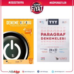 Deneme Deposu TYT Problemler Konu Denemeleri ve Limit Kronometre Paragraf Deneme Seti 2 Kitap