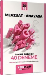 2026 MEB AGS Ahenk Mevzuat Anayasa Tamamı Çözümlü 40 Deneme Yediiklim Yayınları