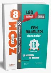 8. Sınıf LGS Fen Bilimleri 12 Deneme Zoom Serisi Günay Yayınları