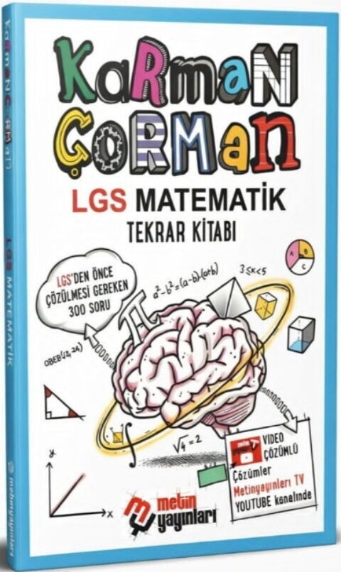 LGS Matematik Tekrar Kitabı Karman Çorman Metin Yayınları
